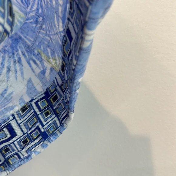 NEW Robert Graham Linen/Cotton SS Button Front Shirt - Picture 7 of 9